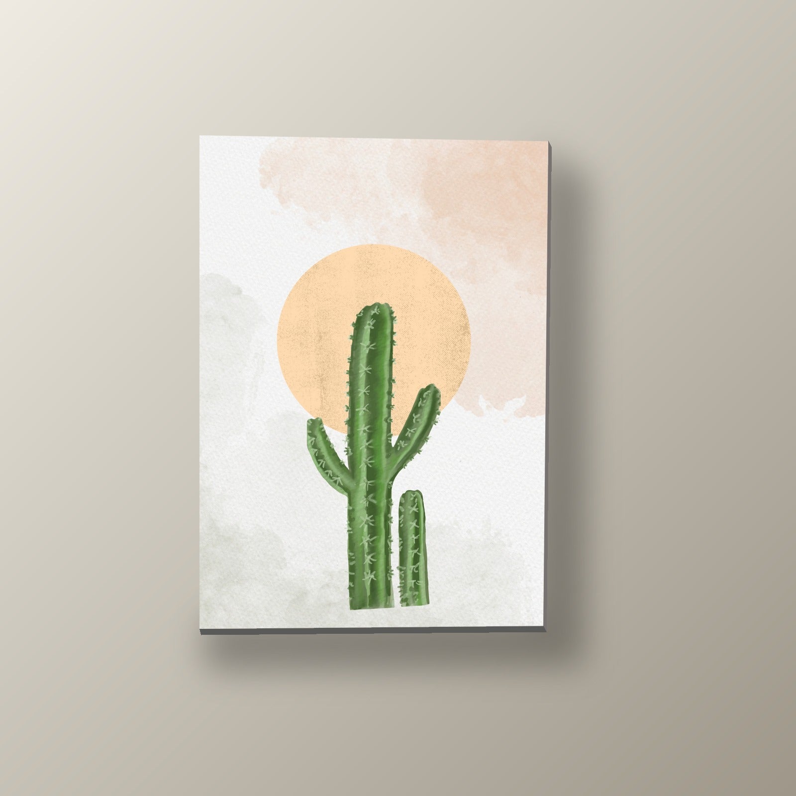 Cactus al Atardecer | Cuadro decorativo de Monkey Canvas
