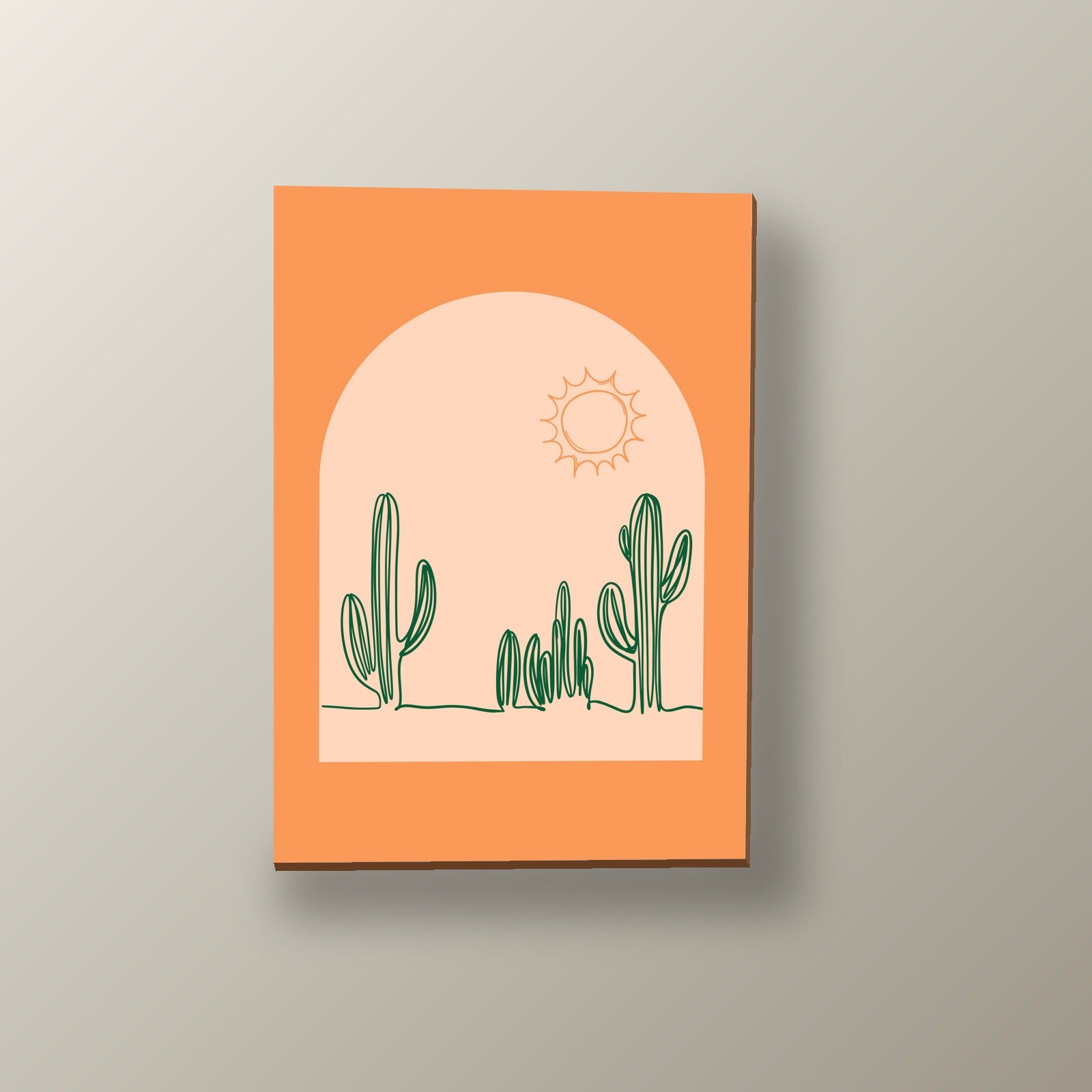 Desierto Minimalista | Cuadro decorativo de Monkey Canvas