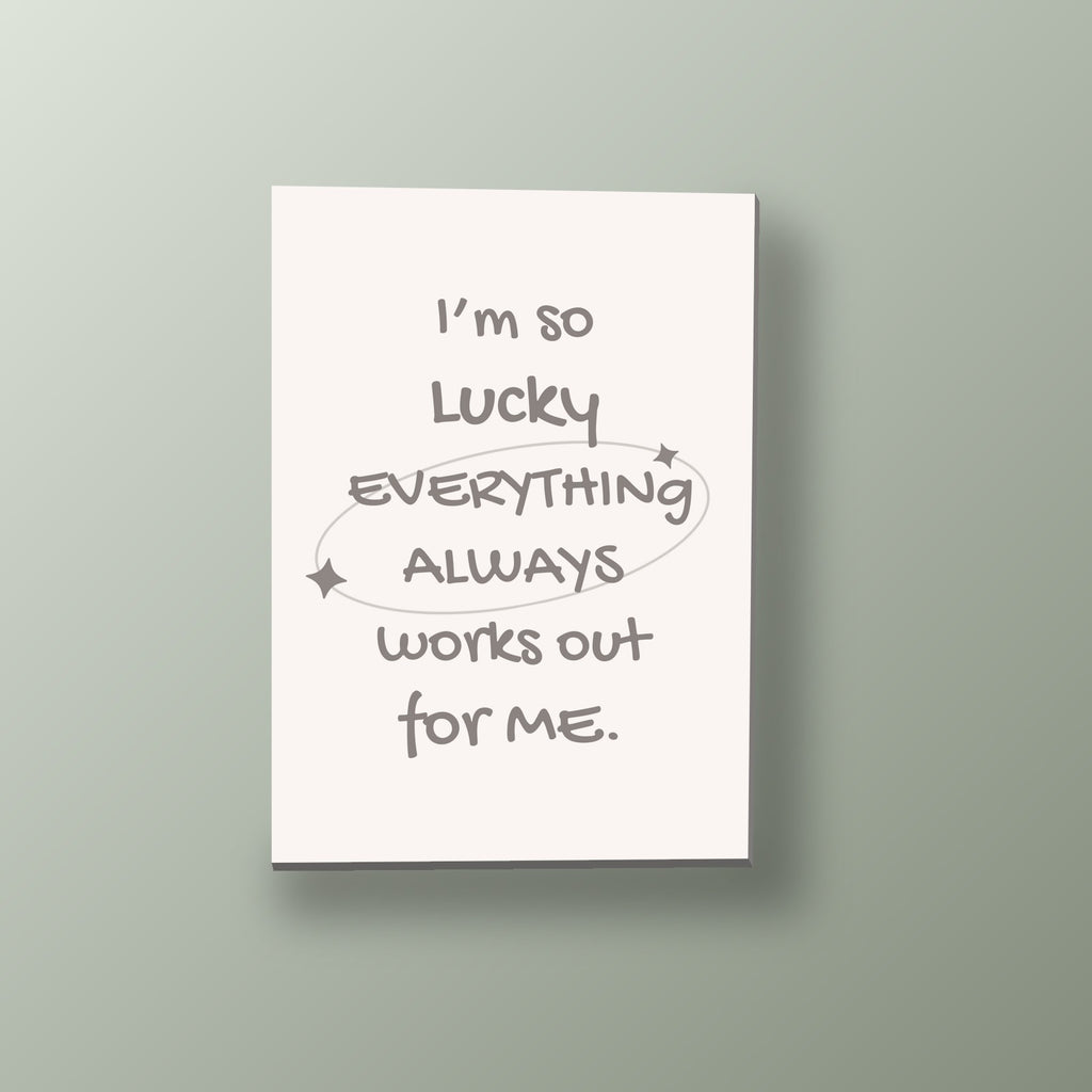 Frase de la Suerte | Cuadro decorativo de Monkey Canvas