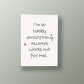 Frase de la Suerte | Cuadro decorativo de Monkey Canvas