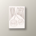 Cerezas Disco Beige | Cuadro decorativo de Monkey Canvas