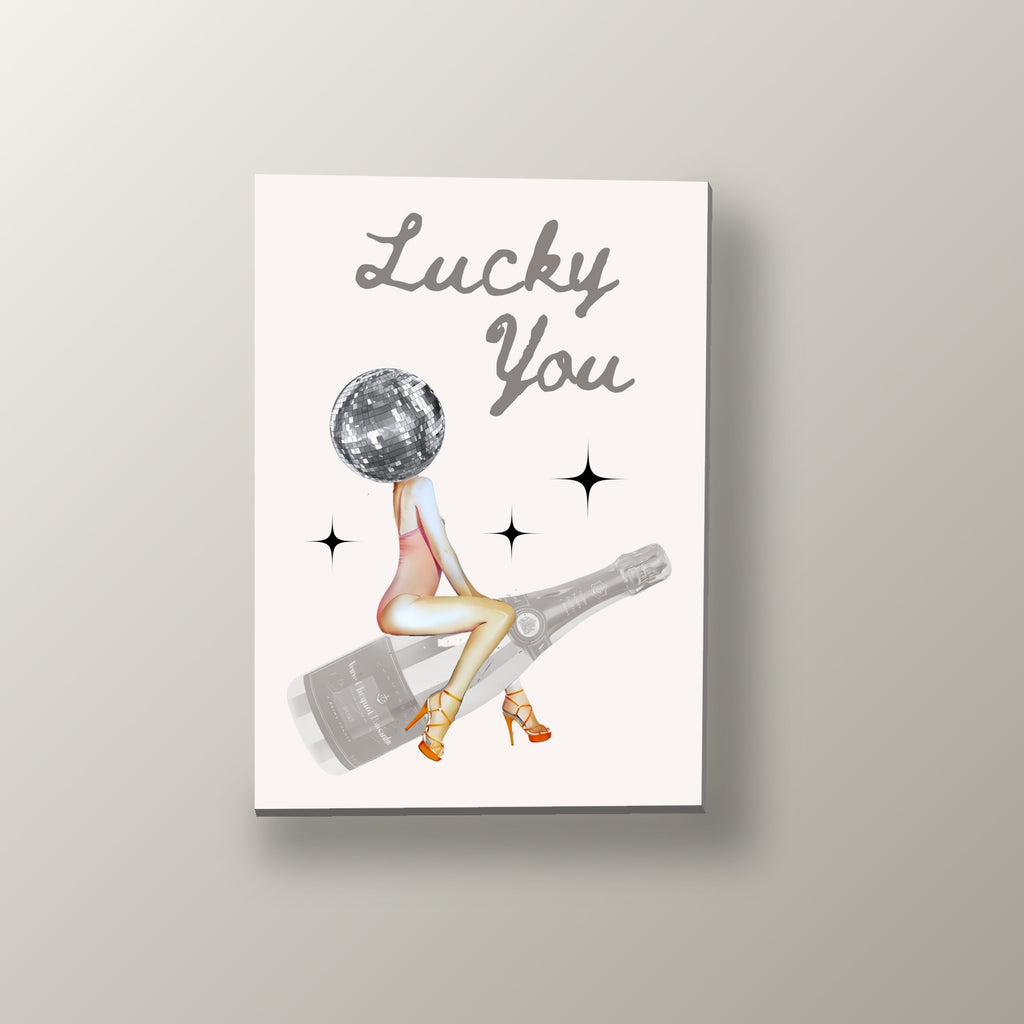 Chica Bola de Disco | Cuadro decorativo de Monkey Canvas