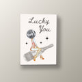 Chica Bola de Disco | Cuadro decorativo de Monkey Canvas