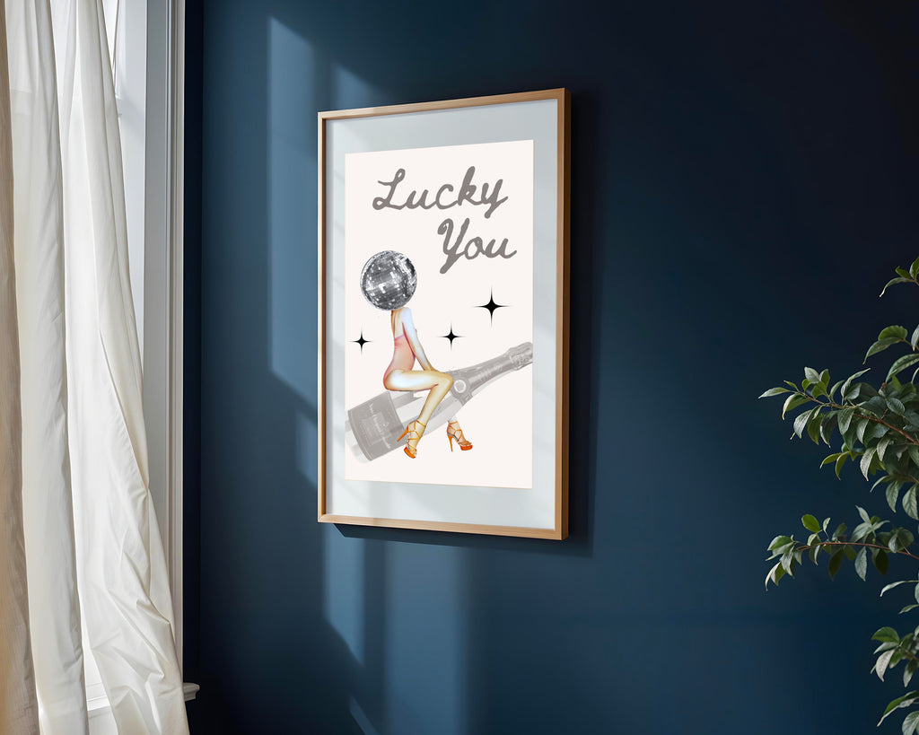 Chica Bola de Disco | Cuadro decorativo de Monkey Canvas