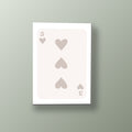 Tres Corazones Beige | Cuadro decorativo de Monkey Canvas