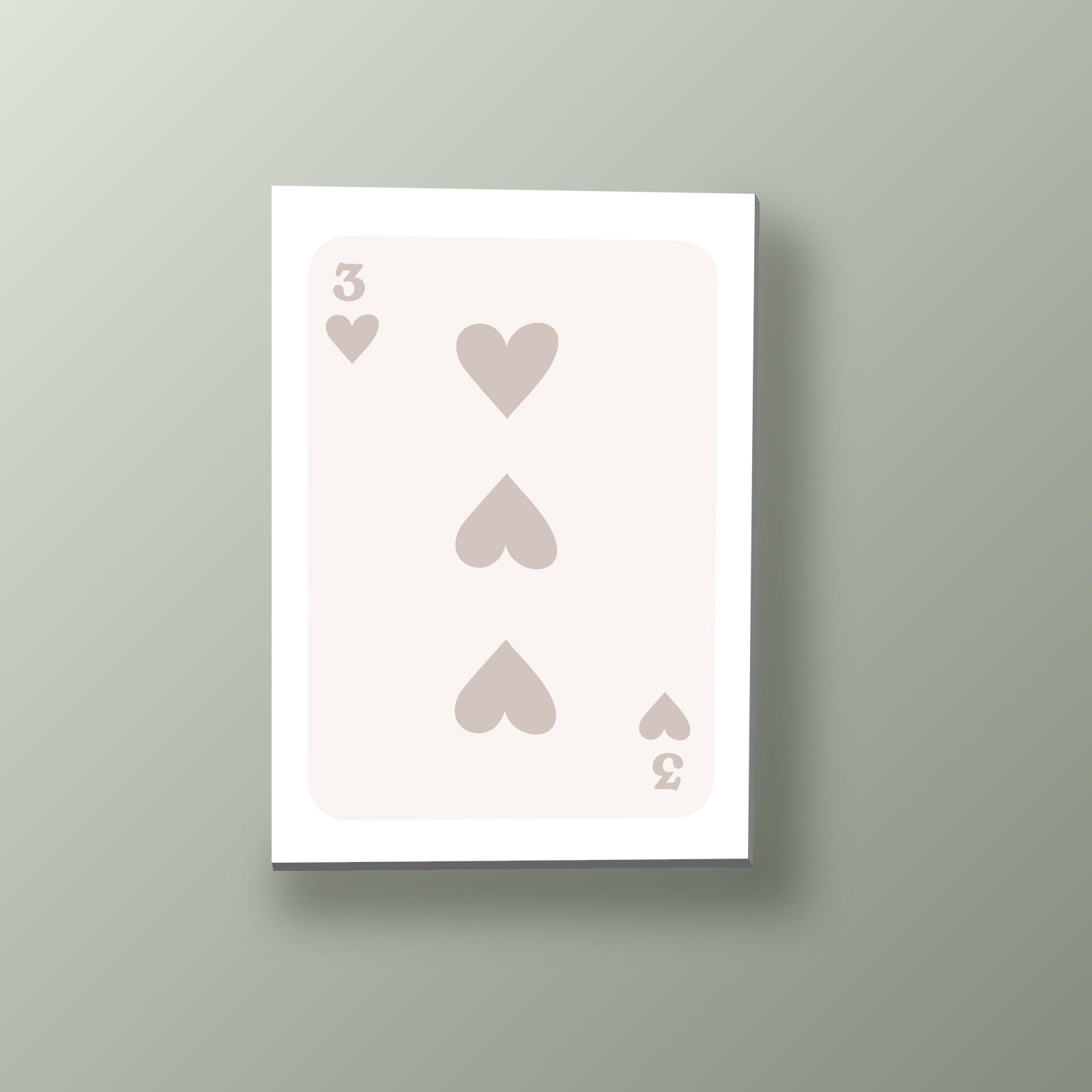 Tres Corazones Beige | Cuadro decorativo de Monkey Canvas