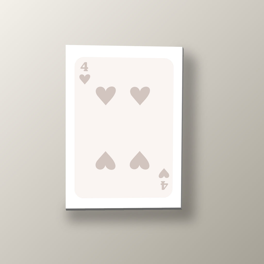 Cuatro Corazones Claro | Cuadro decorativo de Monkey Canvas