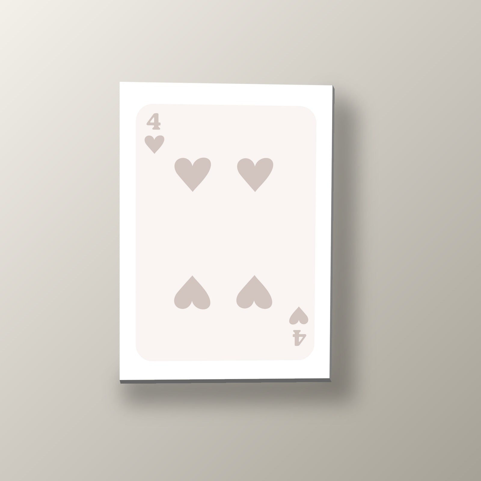 Cuatro Corazones Claro | Cuadro decorativo de Monkey Canvas