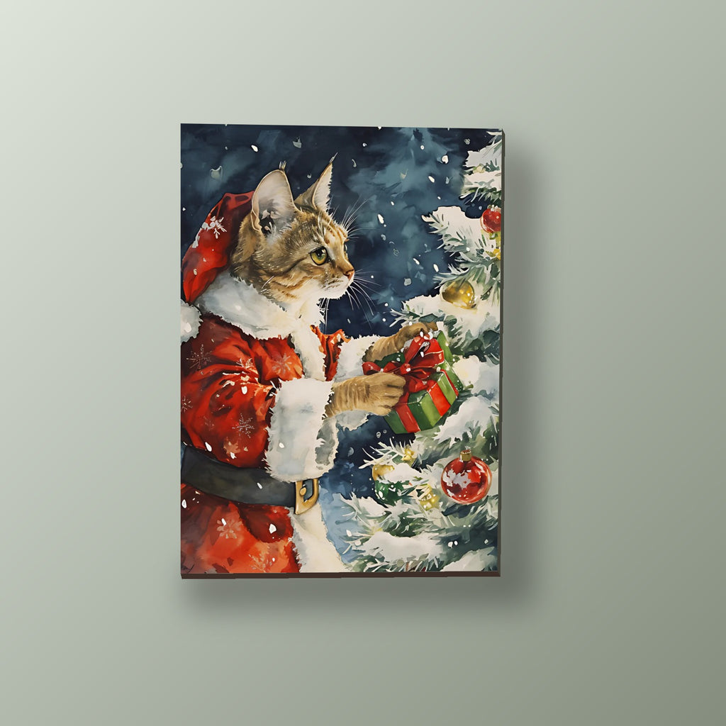 Gato Navideño | Cuadro decorativo de Monkey Canvas