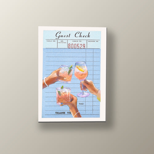 Brindis Azul en la Cuenta | Cuadro decorativo de Monkey Canvas