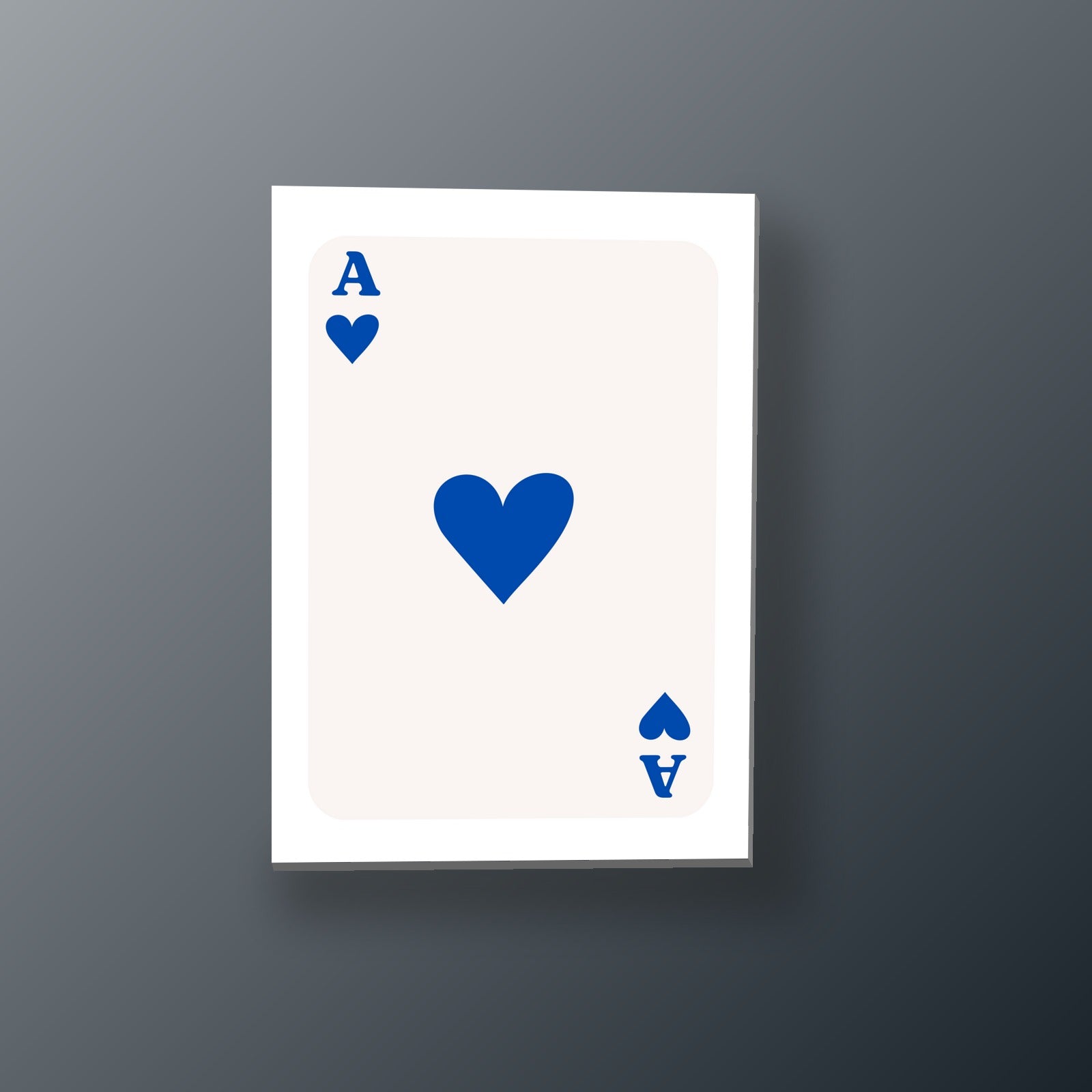 As de Corazones Azul | Cuadro decorativo de Monkey Canvas
