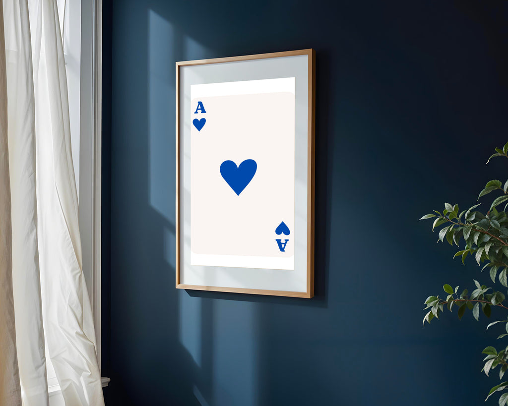 As de Corazones Azul | Cuadro decorativo de Monkey Canvas