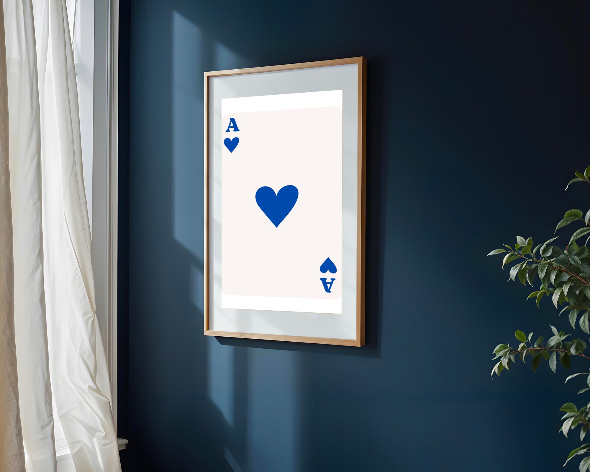 As de Corazones Azul | Cuadro decorativo de Monkey Canvas