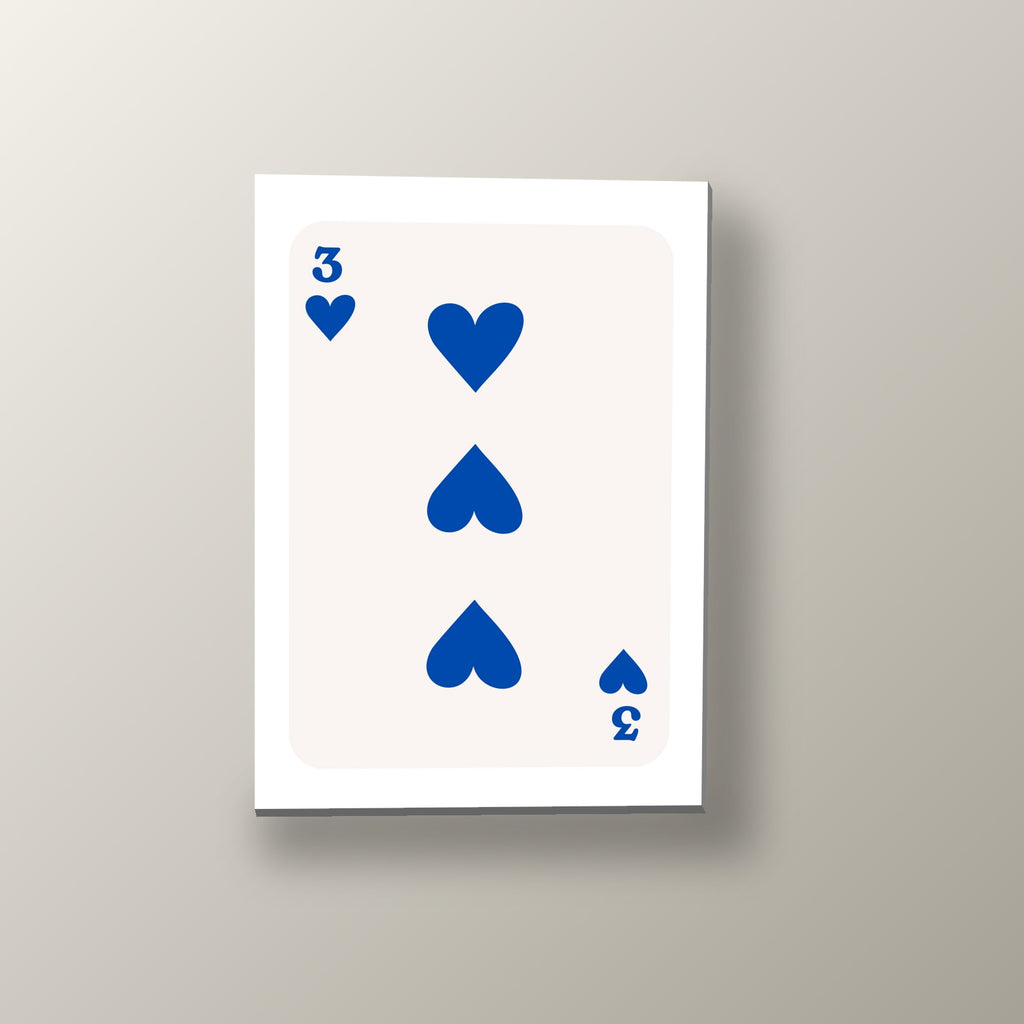 Tres Corazones Azul | Cuadro decorativo de Monkey Canvas