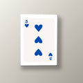 Tres Corazones Azul | Cuadro decorativo de Monkey Canvas