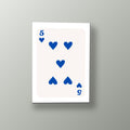 Cinco Corazones Azul | Cuadro decorativo de Monkey Canvas
