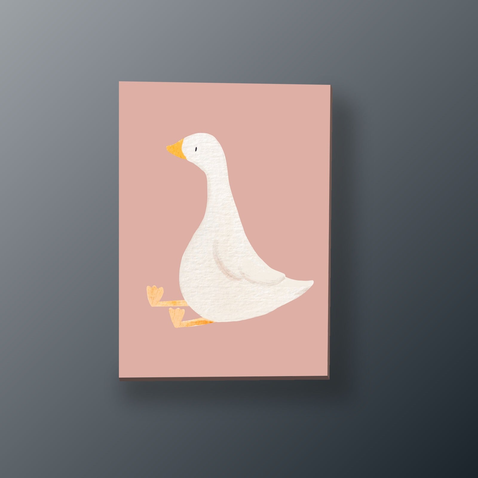 Ganso en Rosa | Cuadro decorativo de Monkey Canvas