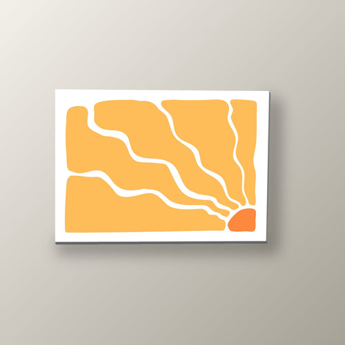 Atardecer en Ondas | Cuadro decorativo de Monkey Canvas
