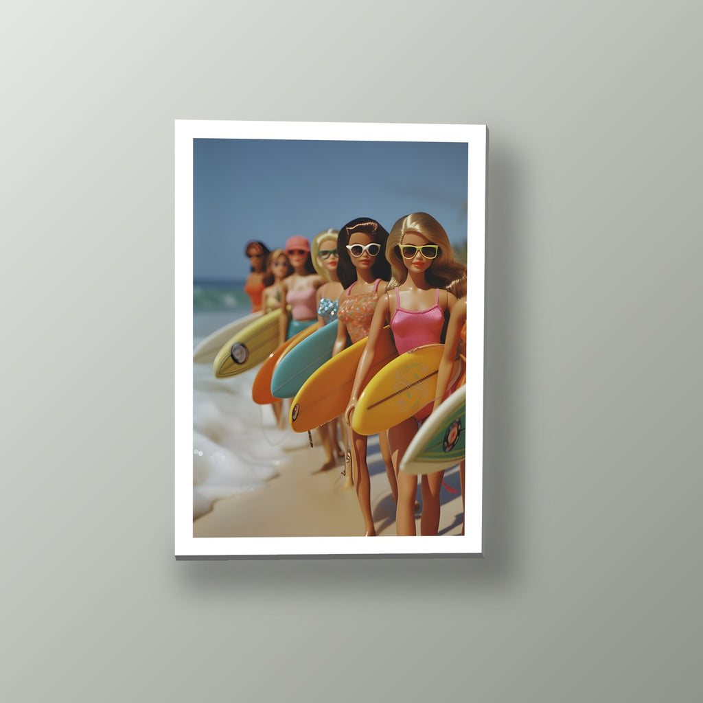 Fila de Surfistas | Cuadro decorativo de Monkey Canvas