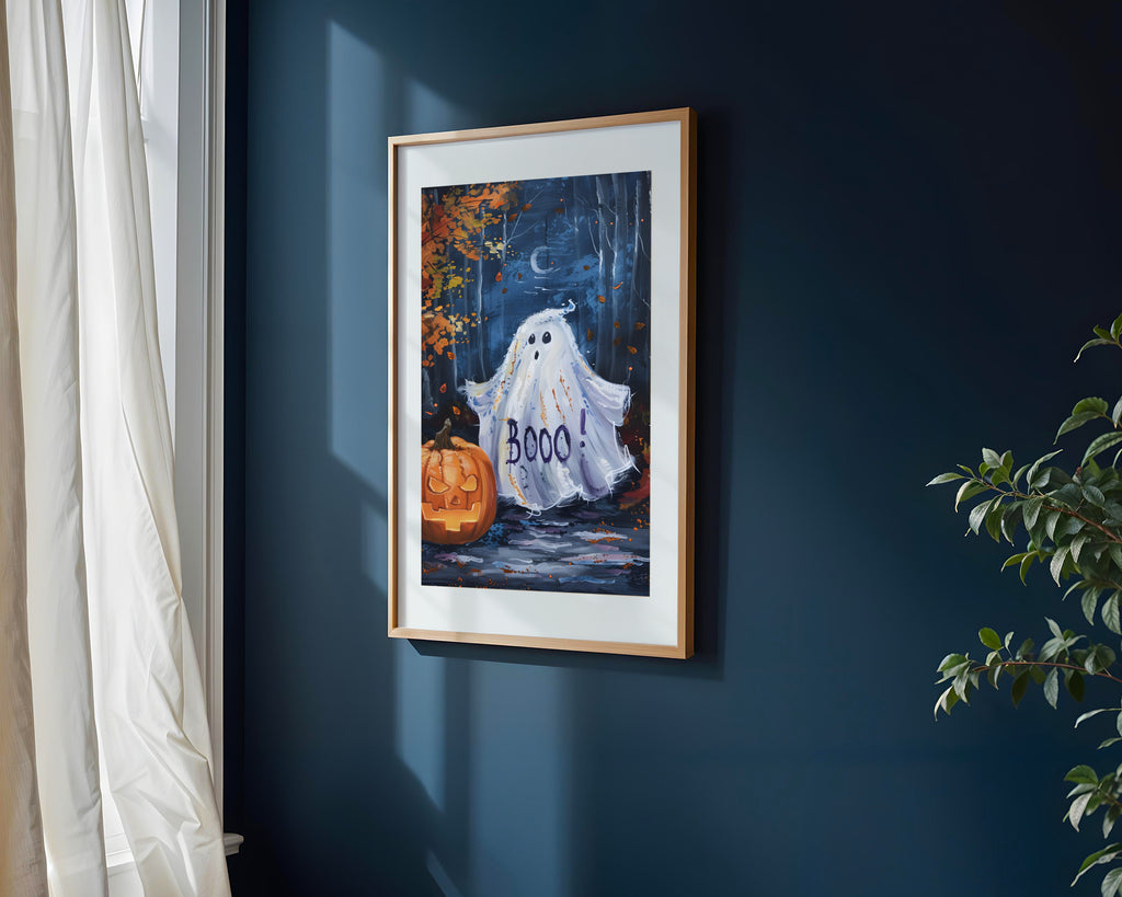Fantasma Travieso de Halloween | Cuadro decorativo de Monkey Canvas