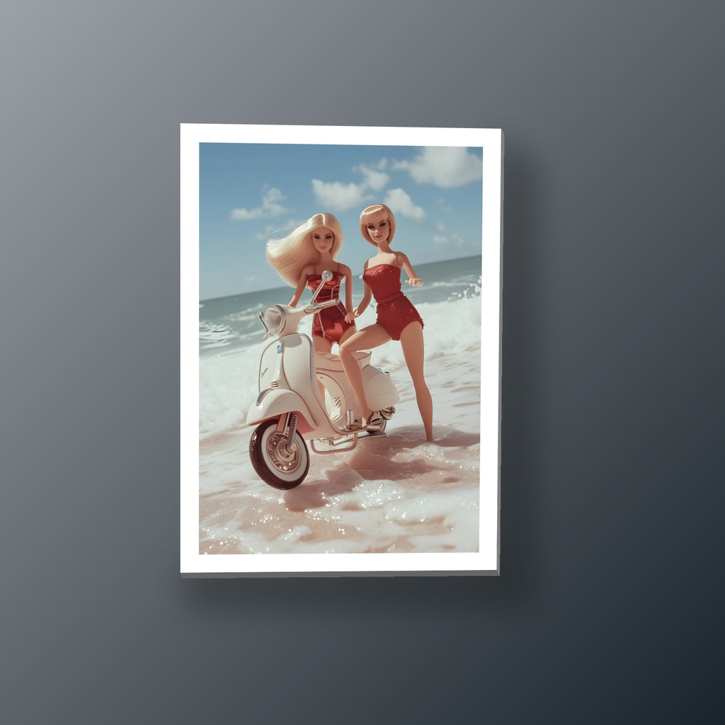 Paseo en Vespa | Cuadro decorativo de Monkey Canvas