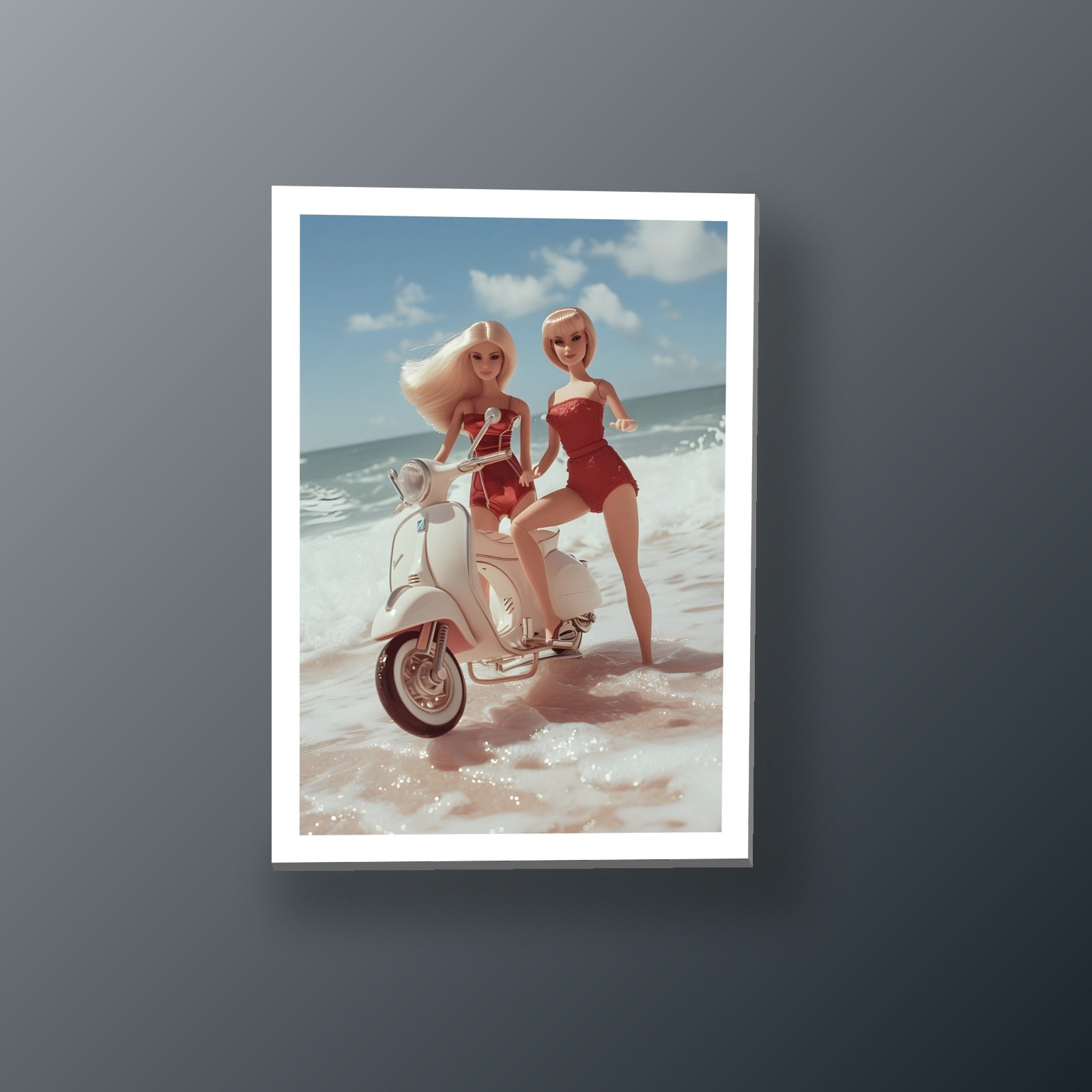 Paseo en Vespa | Cuadro decorativo de Monkey Canvas