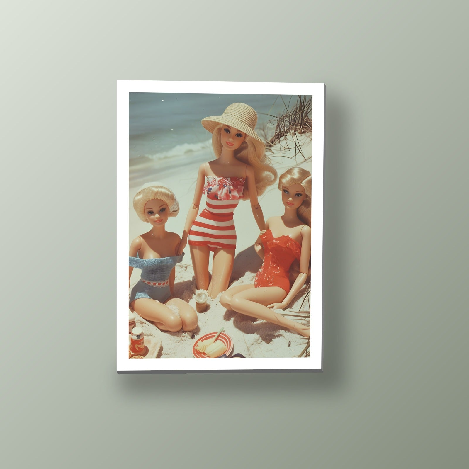 Picnic en la Arena | Cuadro decorativo de Monkey Canvas