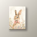 Conejo de Lazo Rosa | Cuadro decorativo de Monkey Canvas