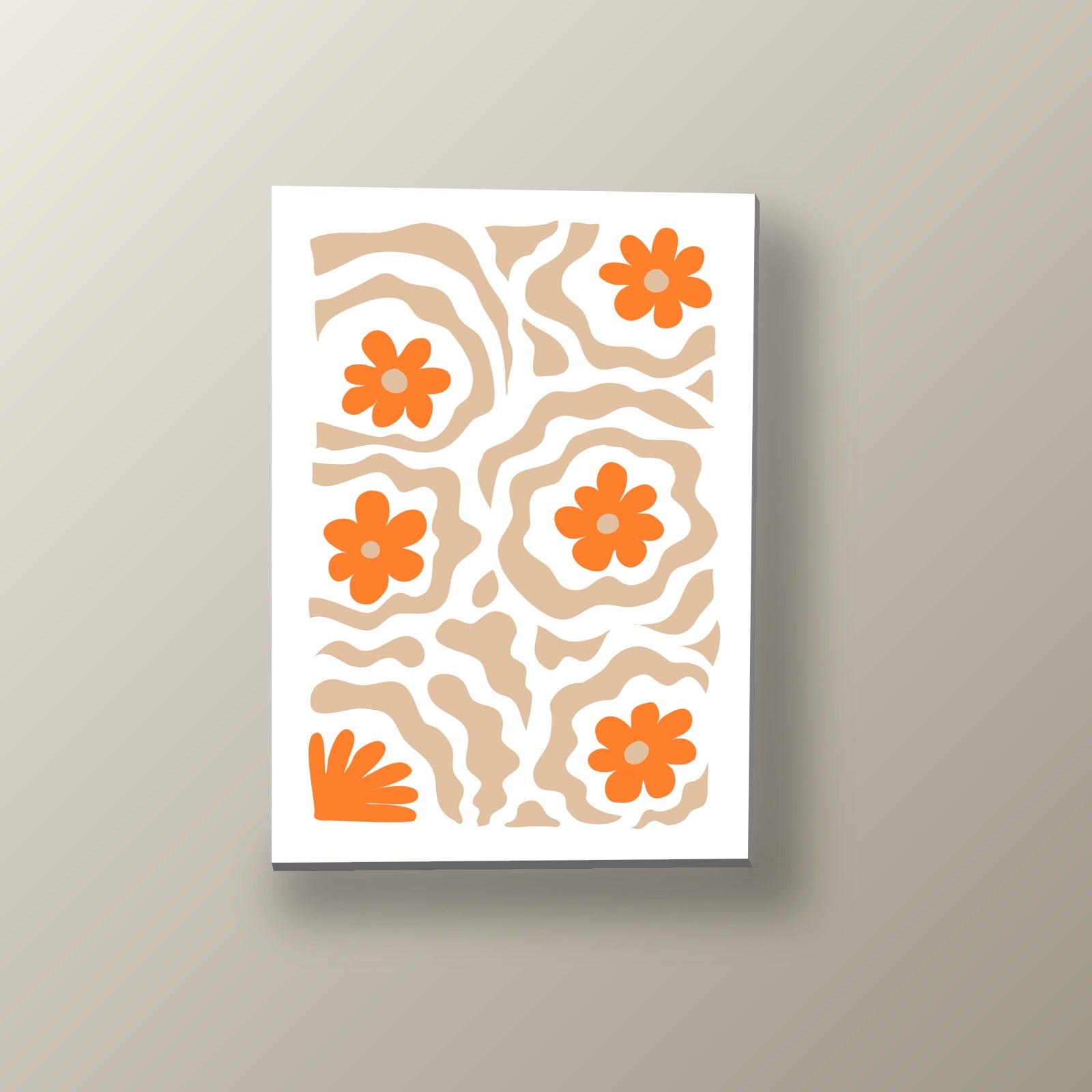 Flores Boho Beige | Cuadro decorativo de Monkey Canvas