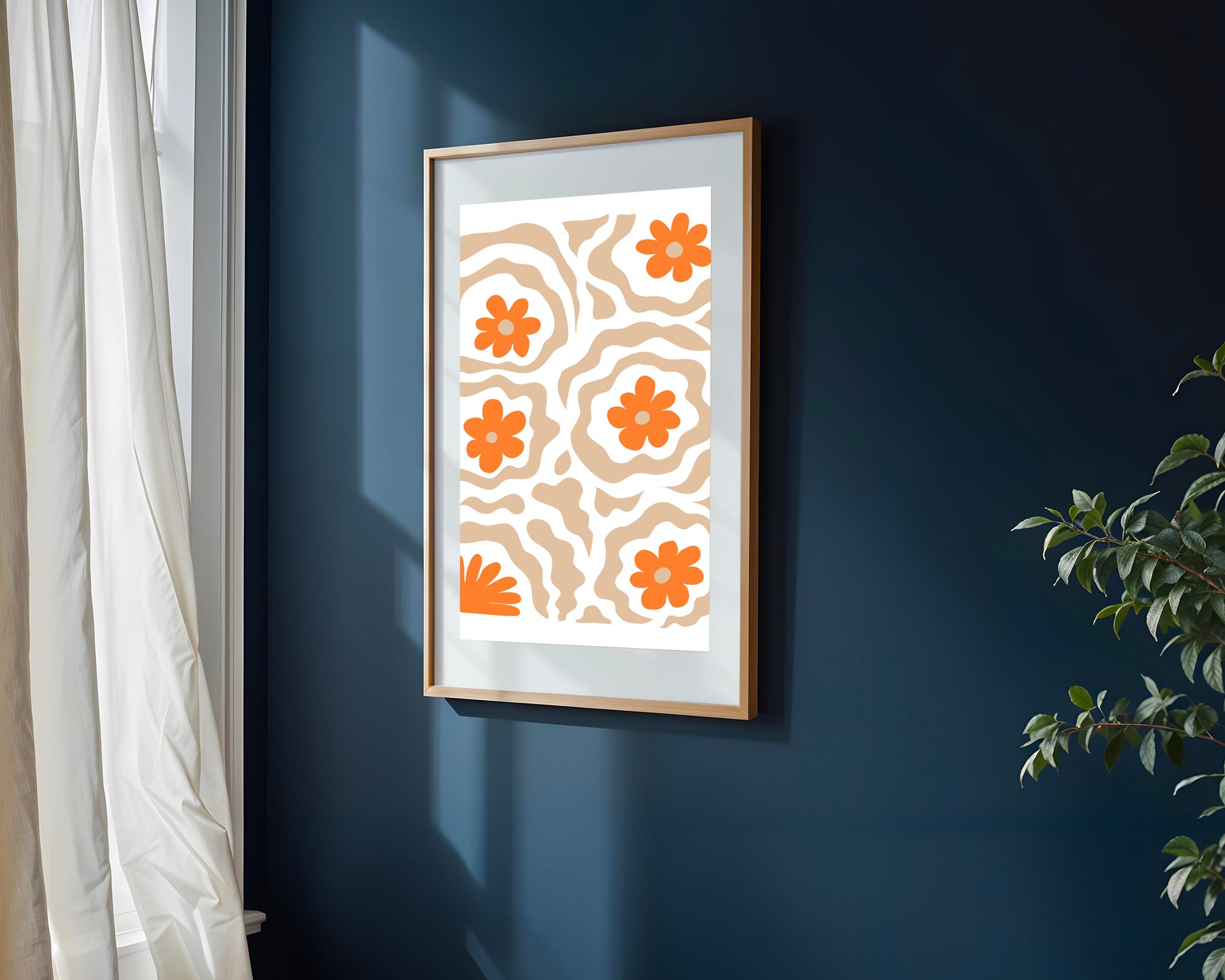 Flores Boho Beige | Cuadro decorativo de Monkey Canvas