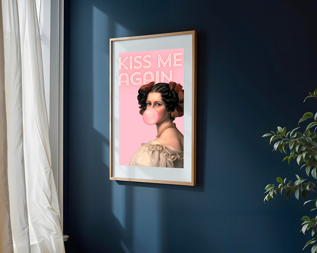 Beso de Chicle | Cuadro decorativo de Monkey Canvas