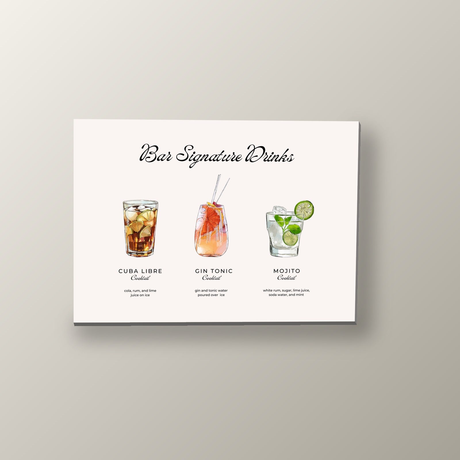 Tragos de Autor | Cuadro decorativo de Monkey Canvas