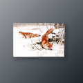 Zorros en la Nieve | Cuadro decorativo de Monkey Canvas