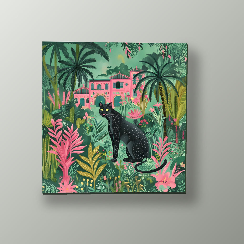 Pantera en la Villa | Cuadro decorativo de Monkey Canvas