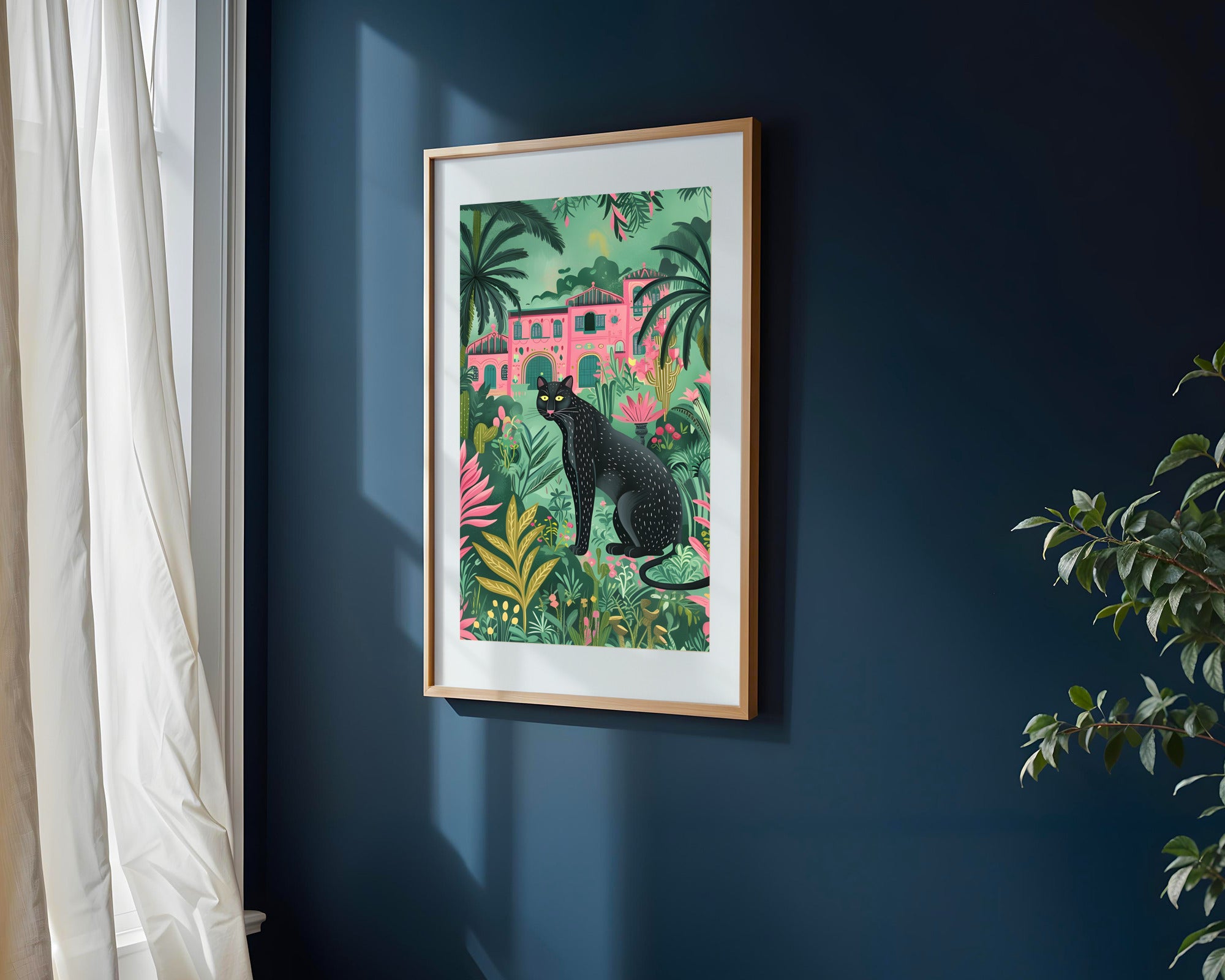 Pantera en la Villa | Cuadro decorativo de Monkey Canvas