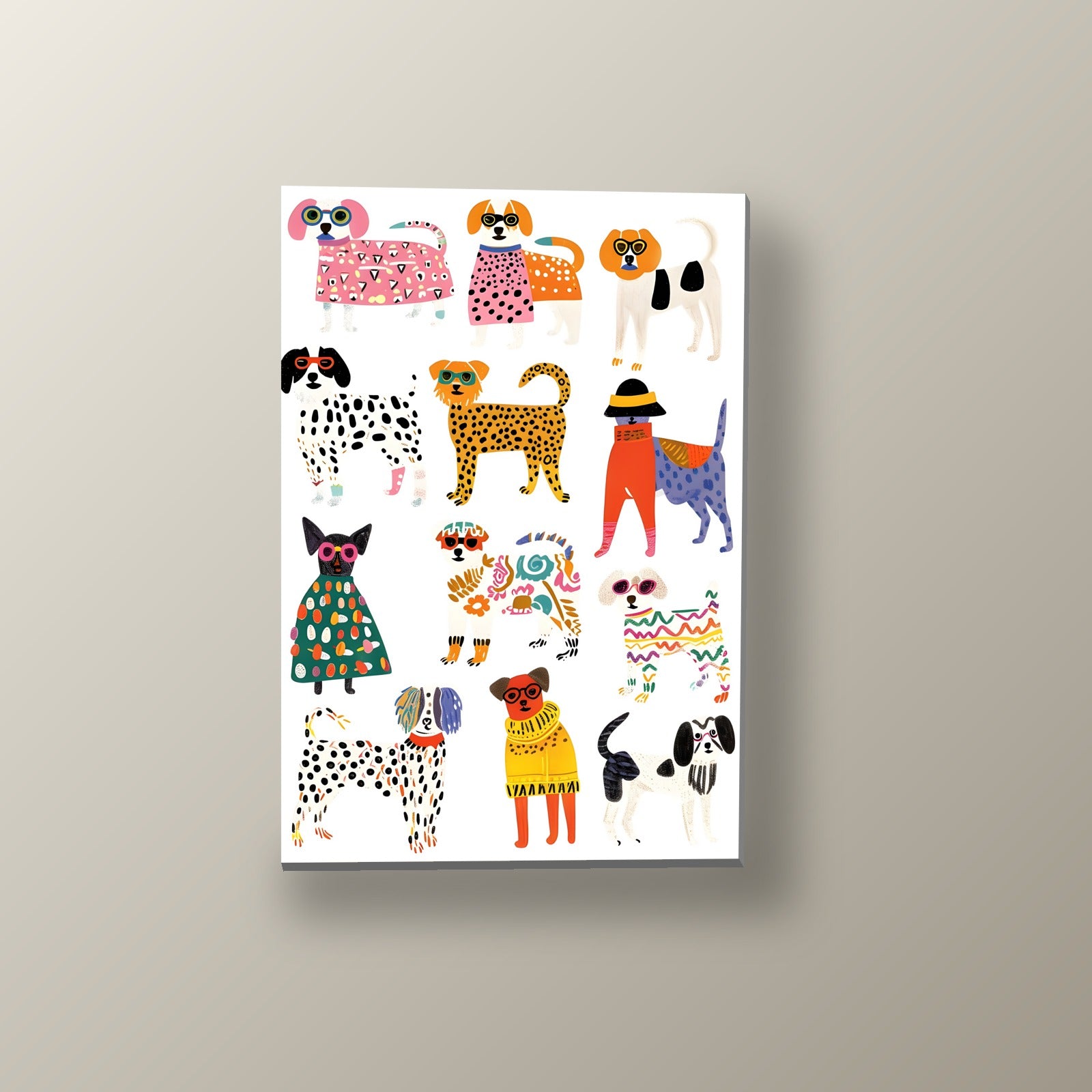 Perritos con Estilo | Cuadro decorativo de Monkey Canvas