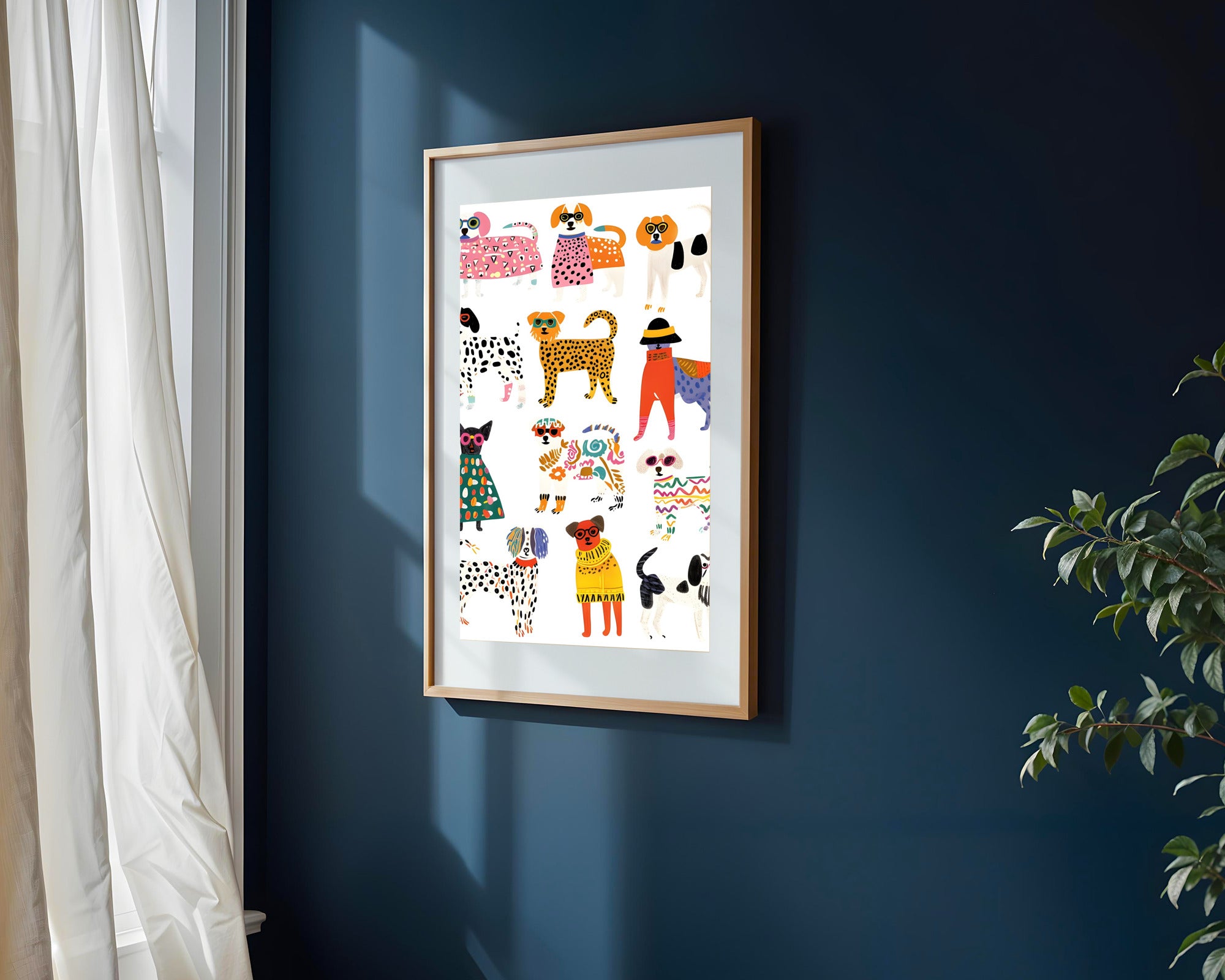 Perritos con Estilo | Cuadro decorativo de Monkey Canvas