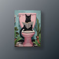 Gato Lector | Cuadro decorativo de Monkey Canvas