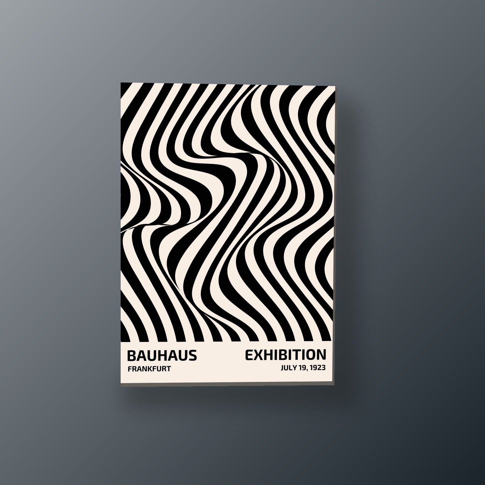 Ondas Bauhaus | Cuadro decorativo de Monkey Canvas