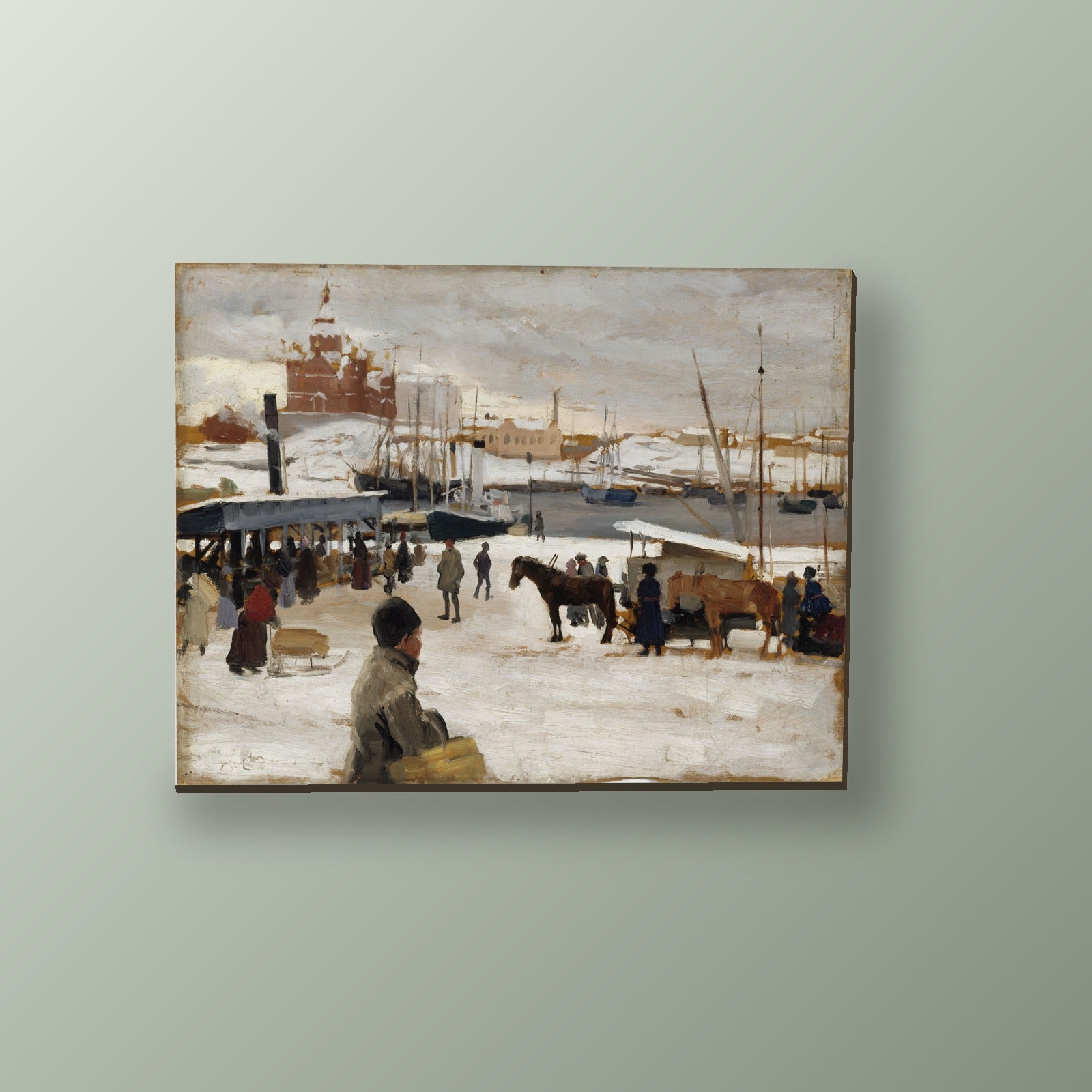 Puerto de Invierno | Cuadro decorativo de Monkey Canvas