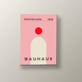 Sol Rojo Bauhaus | Cuadro decorativo de Monkey Canvas