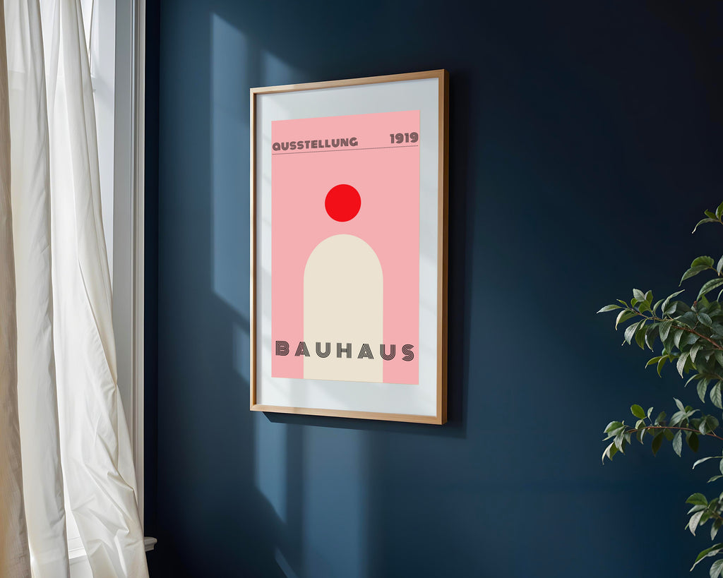Sol Rojo Bauhaus | Cuadro decorativo de Monkey Canvas