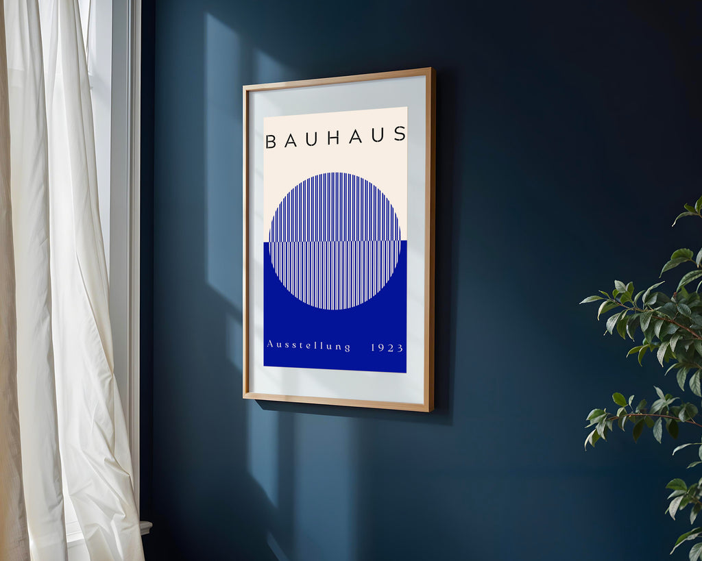 Círculo a Rayas Azul | Cuadro decorativo de Monkey Canvas