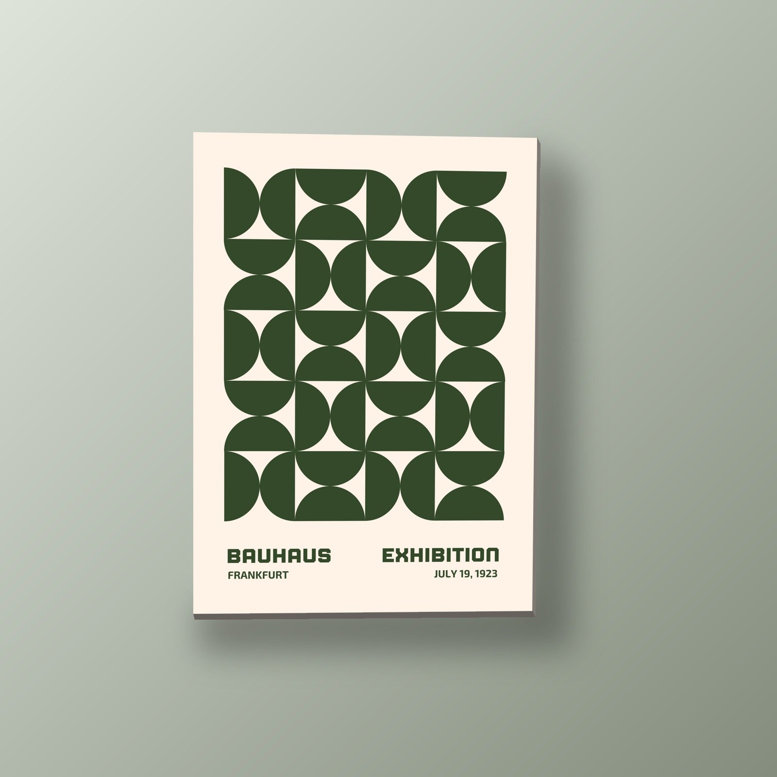 Geometría Verde Bosque | Cuadro decorativo de Monkey Canvas
