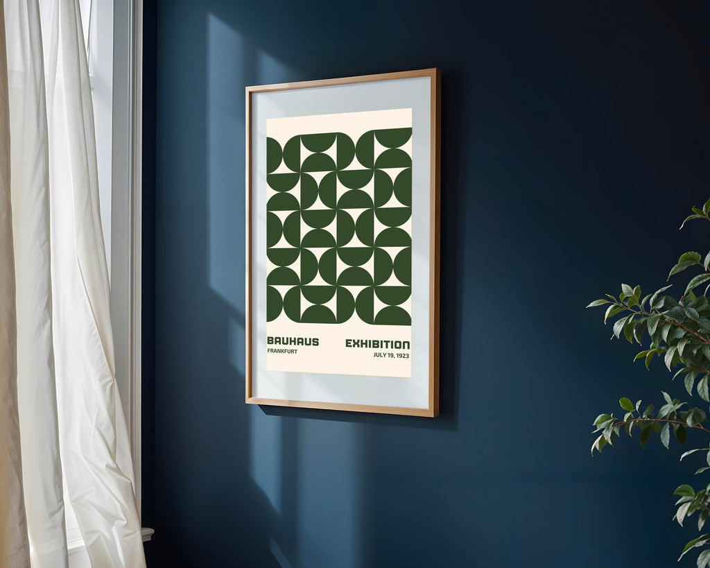 Geometría Verde Bosque | Cuadro decorativo de Monkey Canvas