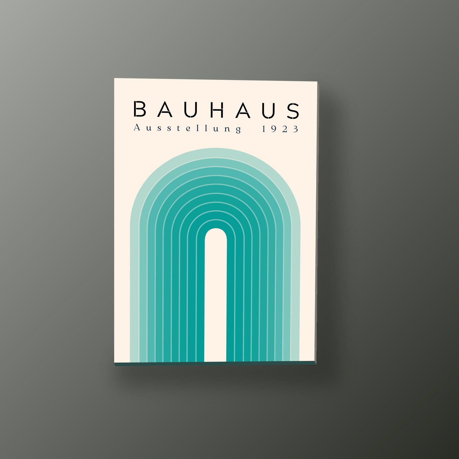 Arco Turquesa Bauhaus | Cuadro decorativo de Monkey Canvas