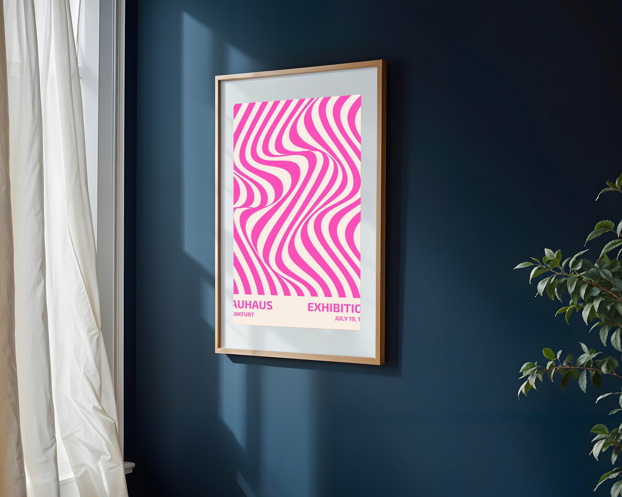 Ondas Fucsia | Cuadro decorativo de Monkey Canvas