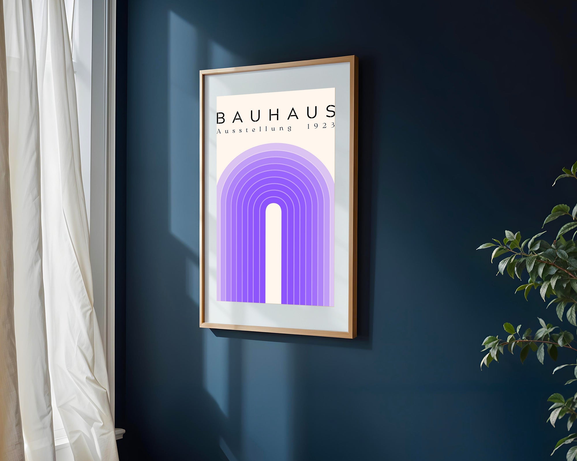 Arco Violeta Bauhaus | Cuadro decorativo de Monkey Canvas