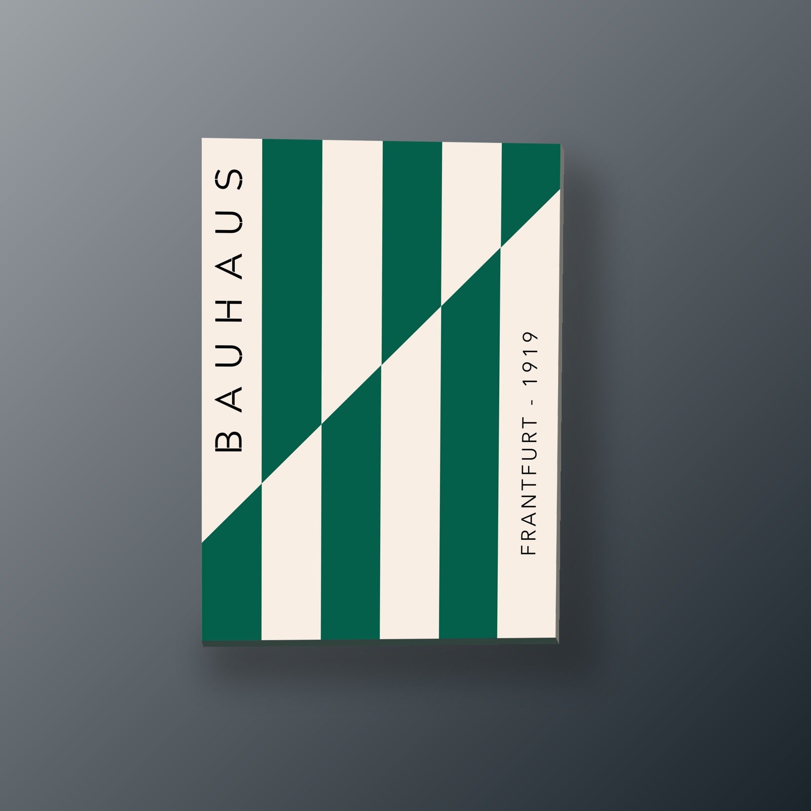 Rayas Verdes Bauhaus | Cuadro decorativo de Monkey Canvas