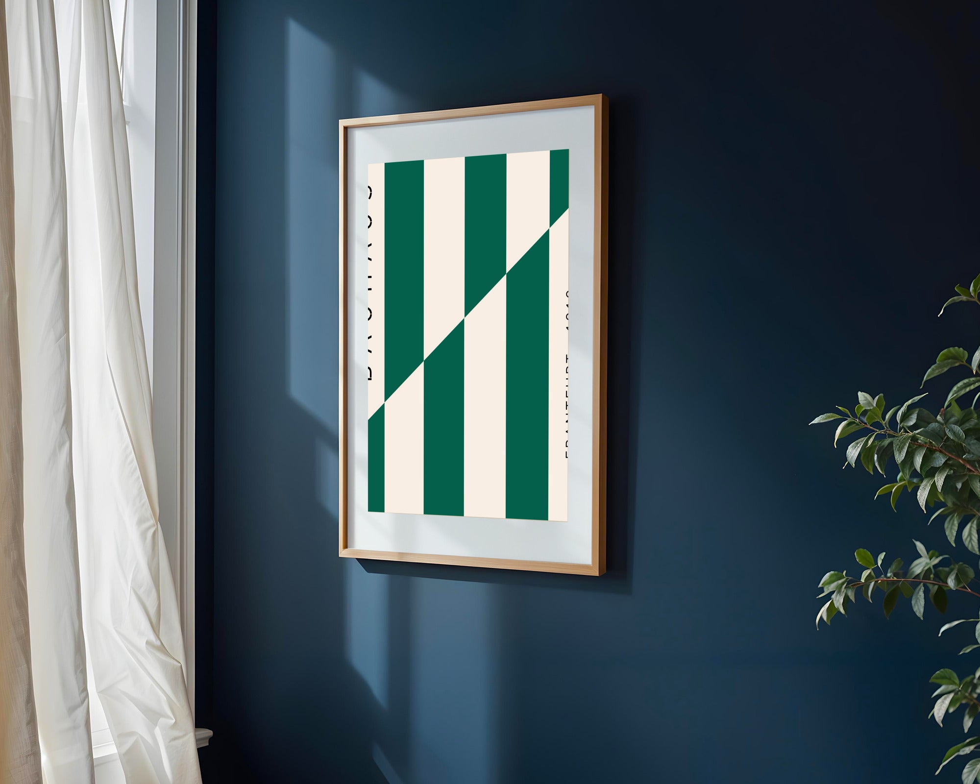 Rayas Verdes Bauhaus | Cuadro decorativo de Monkey Canvas